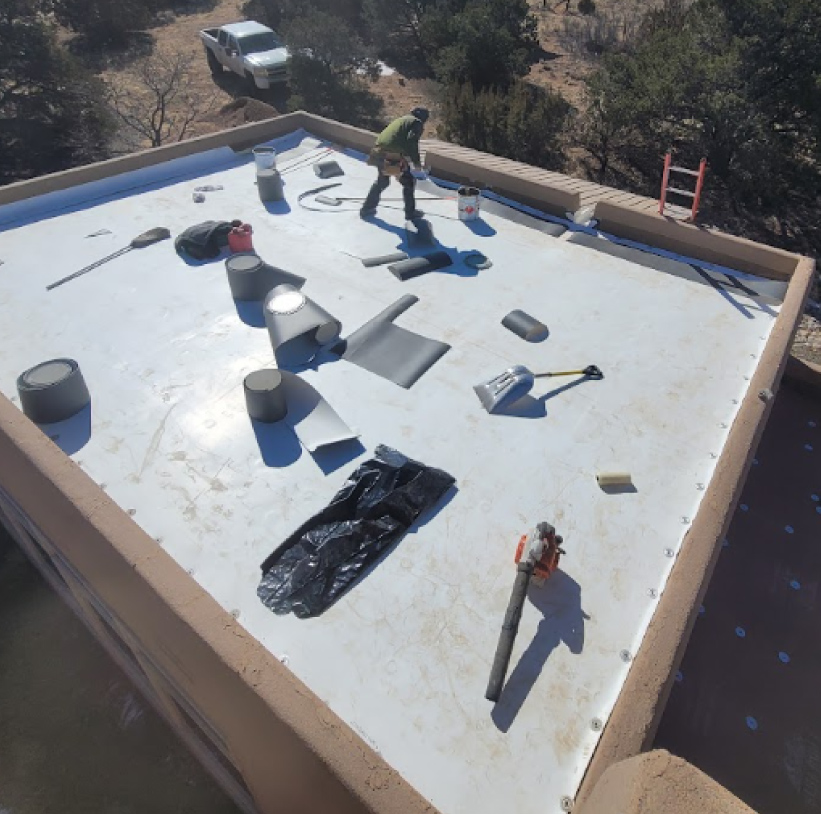 White Flat Roof